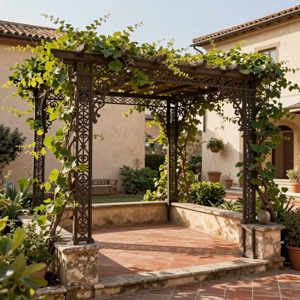 Pergolato in ferro