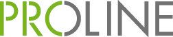 Das Wort „Prolin“ ist in Grün und Grau auf weißem Hintergrund geschrieben.