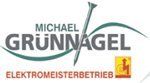 Ein Logo für ein Unternehmen namens Michael Grünnagel Elektromeisterbetrieb.