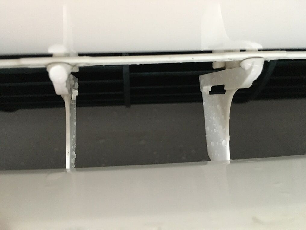 Air conditioner unit with ice buildup on the vents — EcoAir Conditioning in Coconut Grove, NT