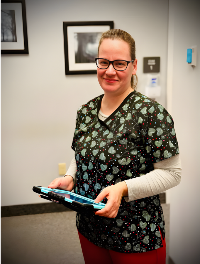 A smiling doctor in a lab coat with a stethoscope around his neck.