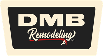 Logo for DMB Remodeling with text 