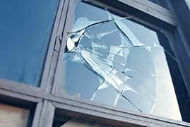 Broken Commercial Window - Commercial Glass in Queen Creek, AZ