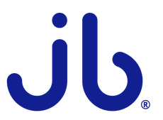 Logo azul da JB Comércio Global, lda.
