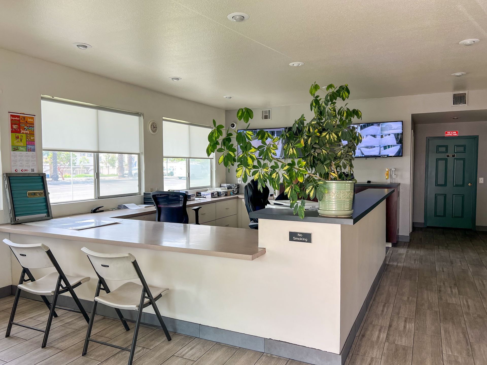 Indoor view of office at All American Storage