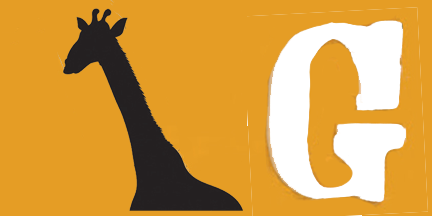 G-Giraffe page in the ABC Poetry  Children's Interactive Reading Book