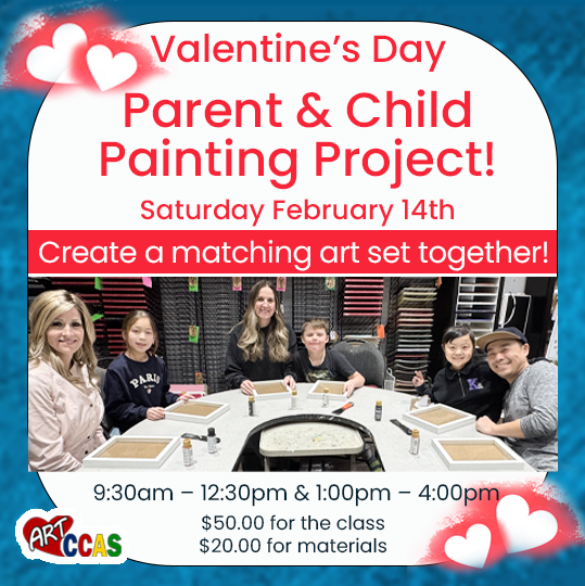 Valentines Day Parent & Child Painting Class Valentines Day Parent & Child Painting Class