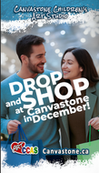 Drop and  Shop at Canvastone in December!