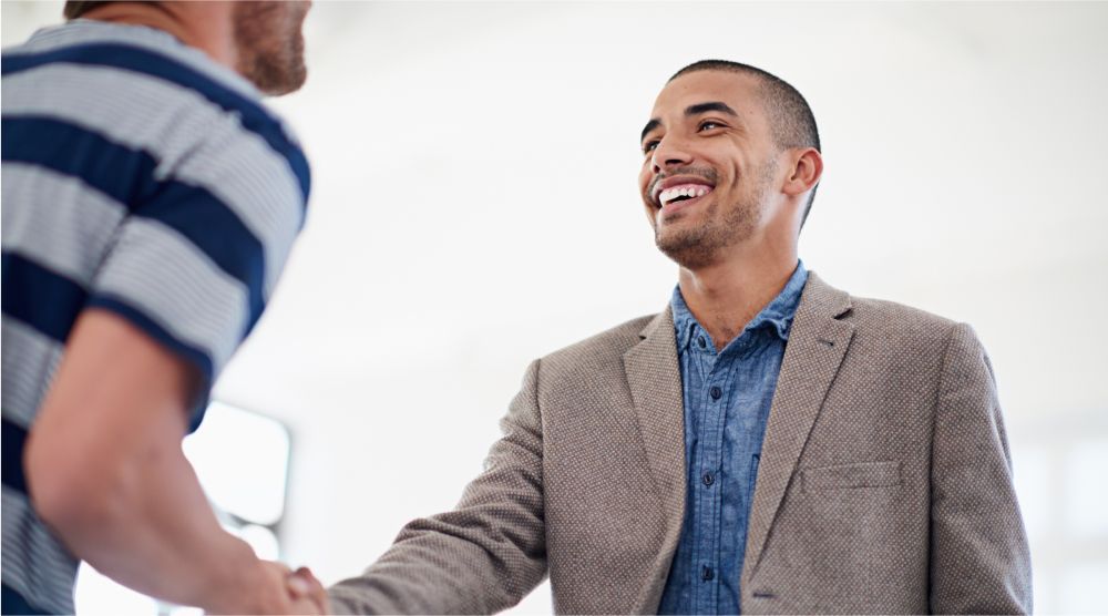 Picture of man shaking hand