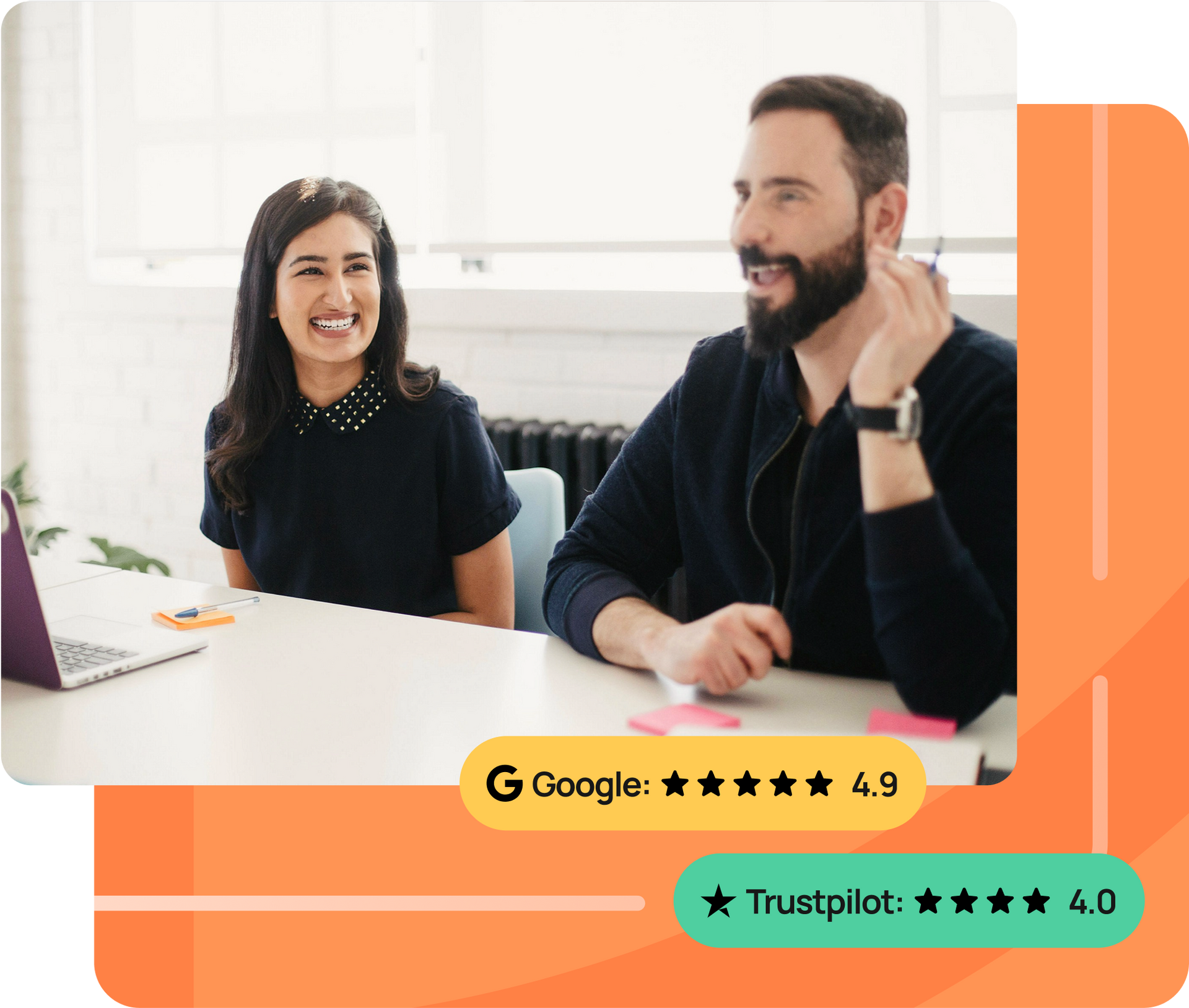 A group of men are having a meeting in a living room.