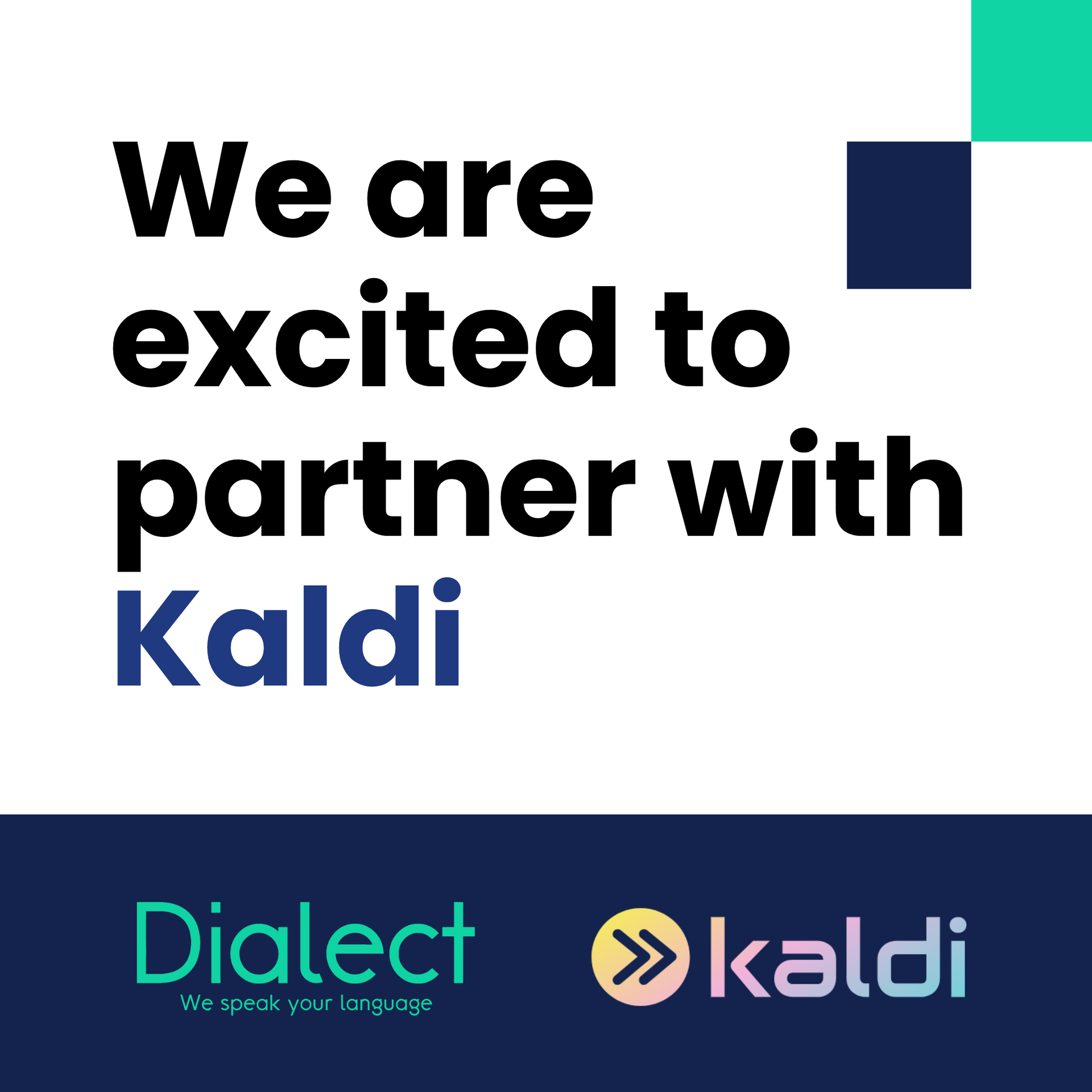 Dialect and Kaldi partnership visual