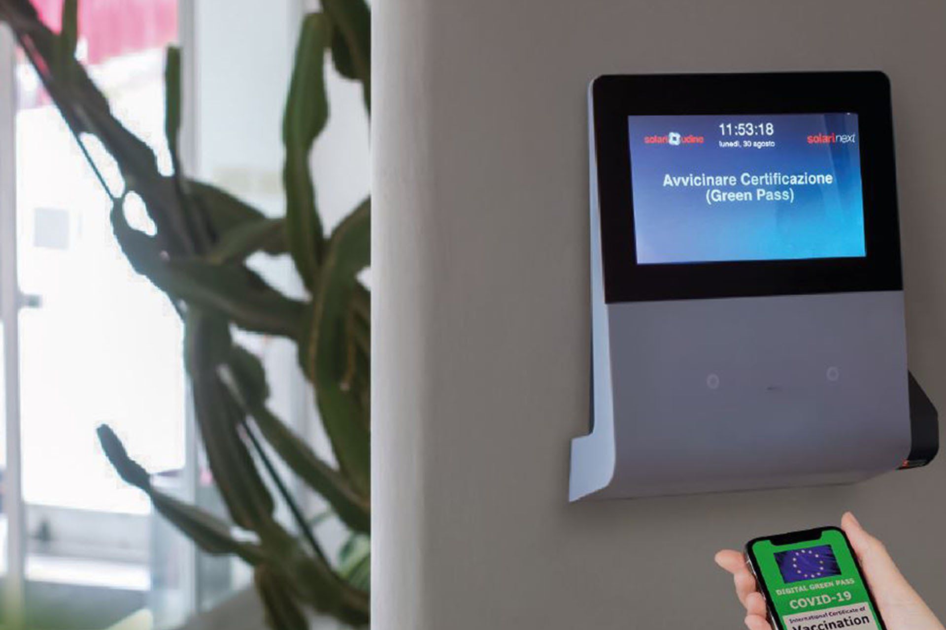 Sistema per validare il green pass