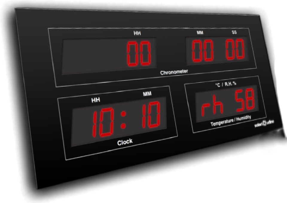 orologio contasecondi a LED