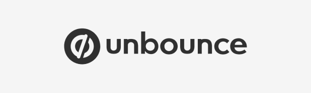 A black and white logo for unbounce on a white background.