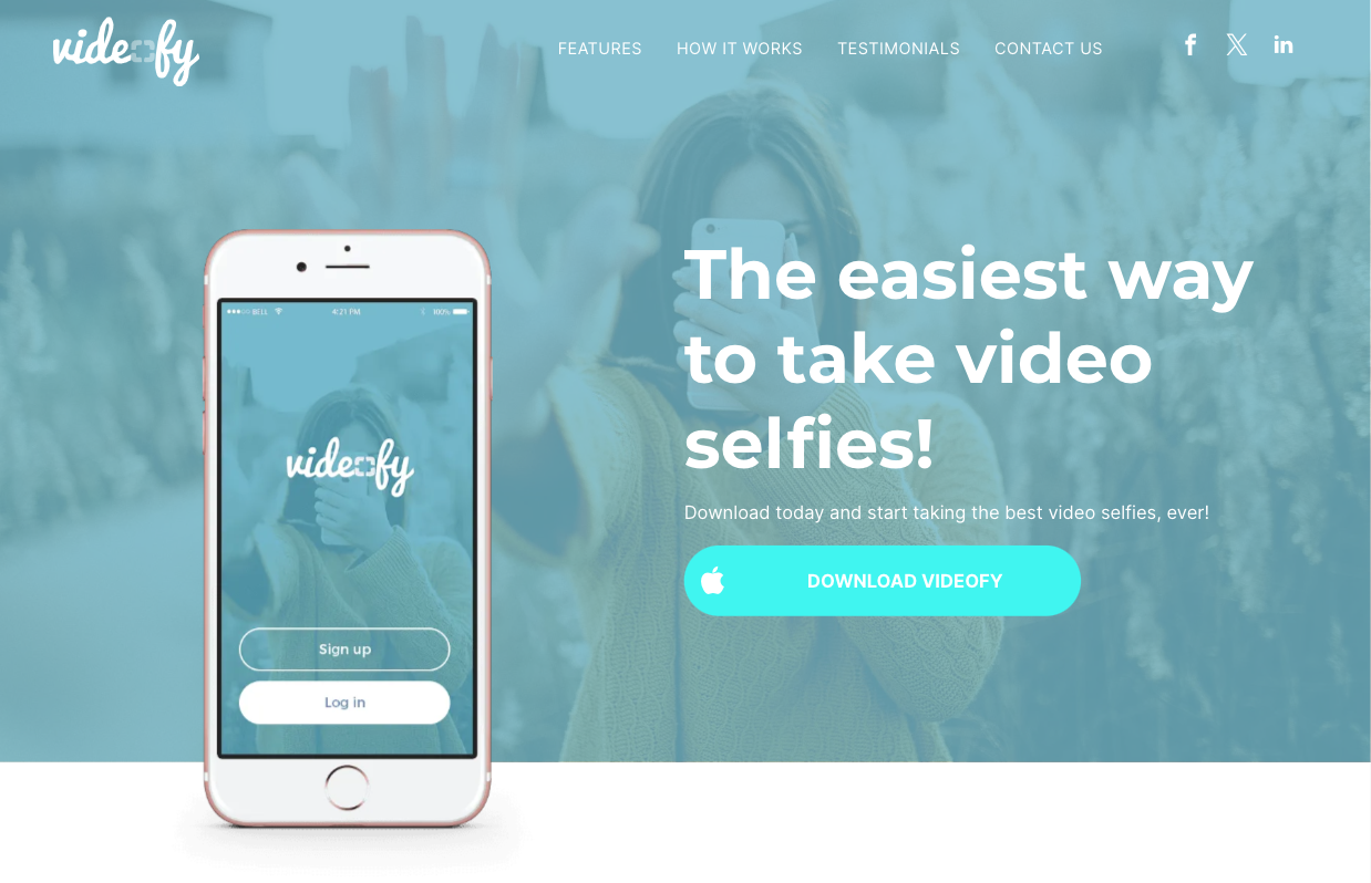 The easiest way to take video selfies !