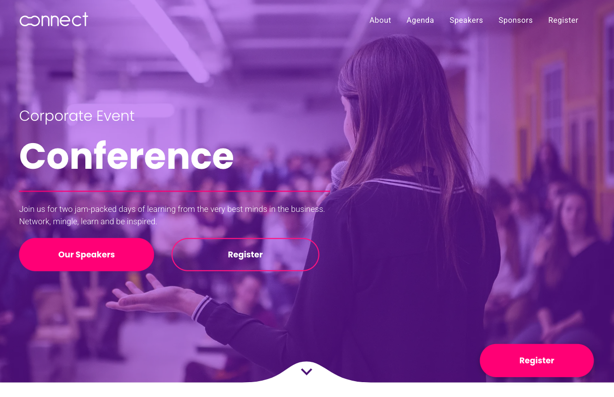 A woman is giving a presentation in front of a crowd at a conference.