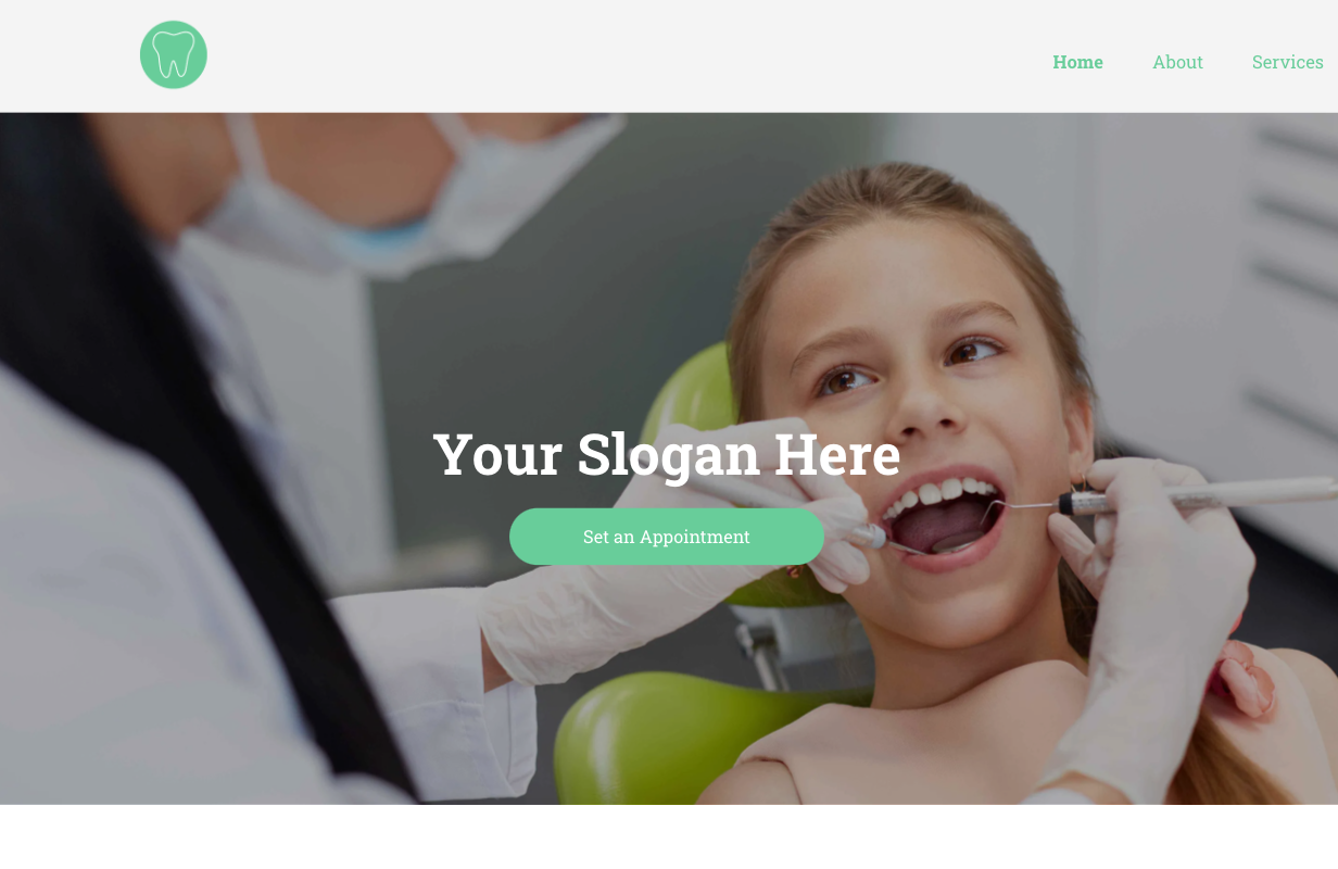 A girl is sitting in a dental chair getting her teeth examined by a dentist.