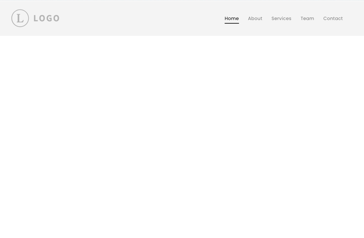 A screenshot of a website with a white background and a logo.