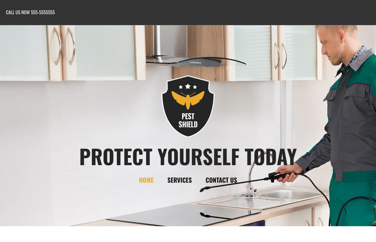 A man is spraying a stove with a sprayer in a kitchen.