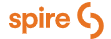 a close up of the spire logo on a white background