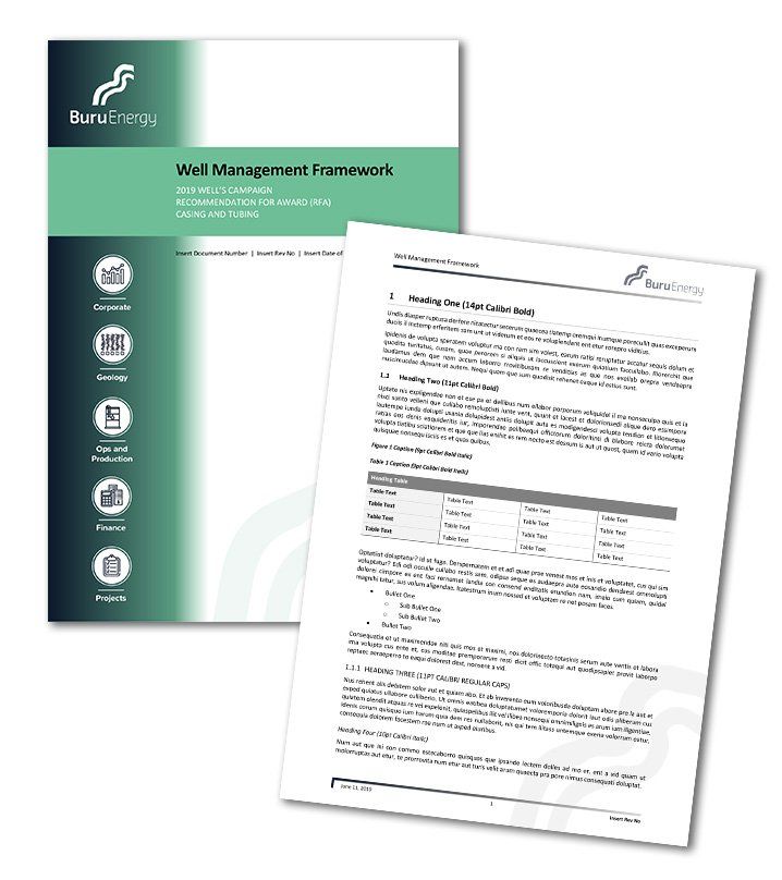 Buru Energy Word Template