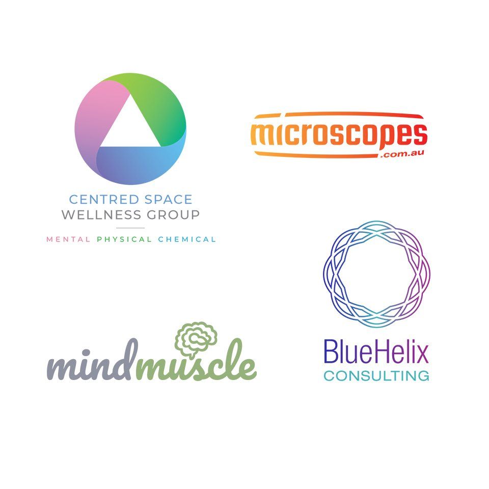 A group of logos for companies