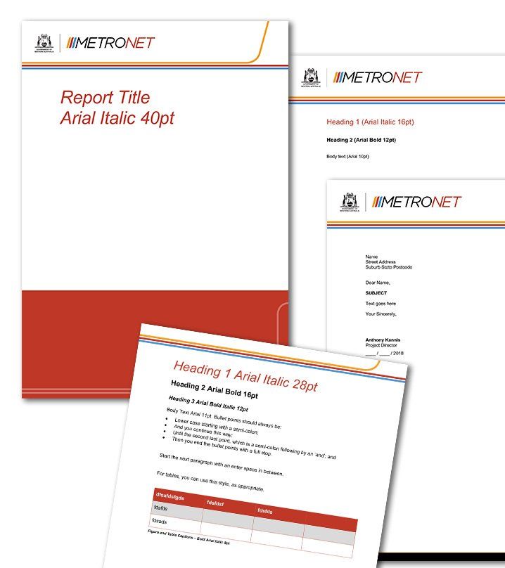 Metronet Word Template