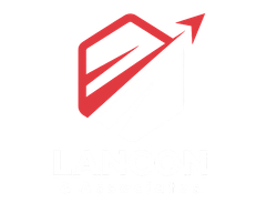 A red, abstract geometric logo resembling an upward-pointing arrow on a white background.