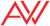 A red aw logo on a white background.