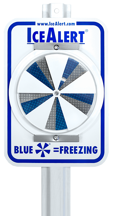 icealert® pm1 post mounted sign