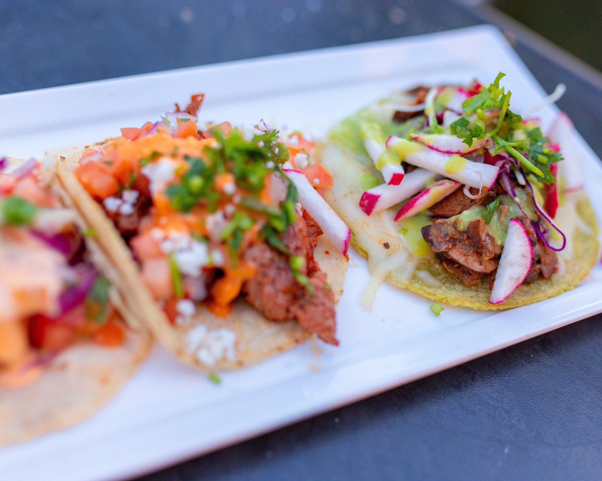 various tacos
