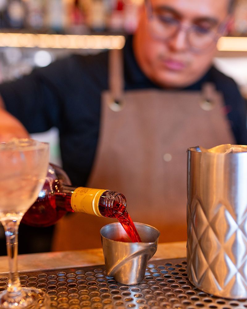 bartender serving drinks