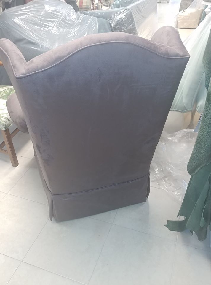 Back View Of A Leather Club Chair — Pompano Beach, FL — Anthony Interiors