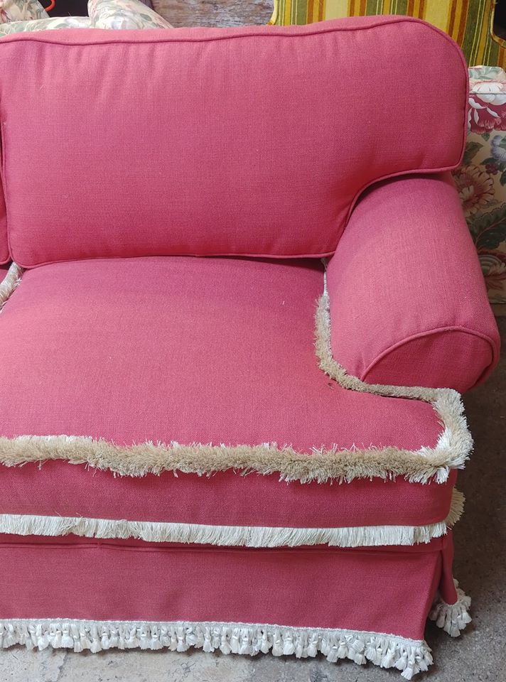 New Restored Pink Sofa — Pompano Beach, FL — Anthony Interiors