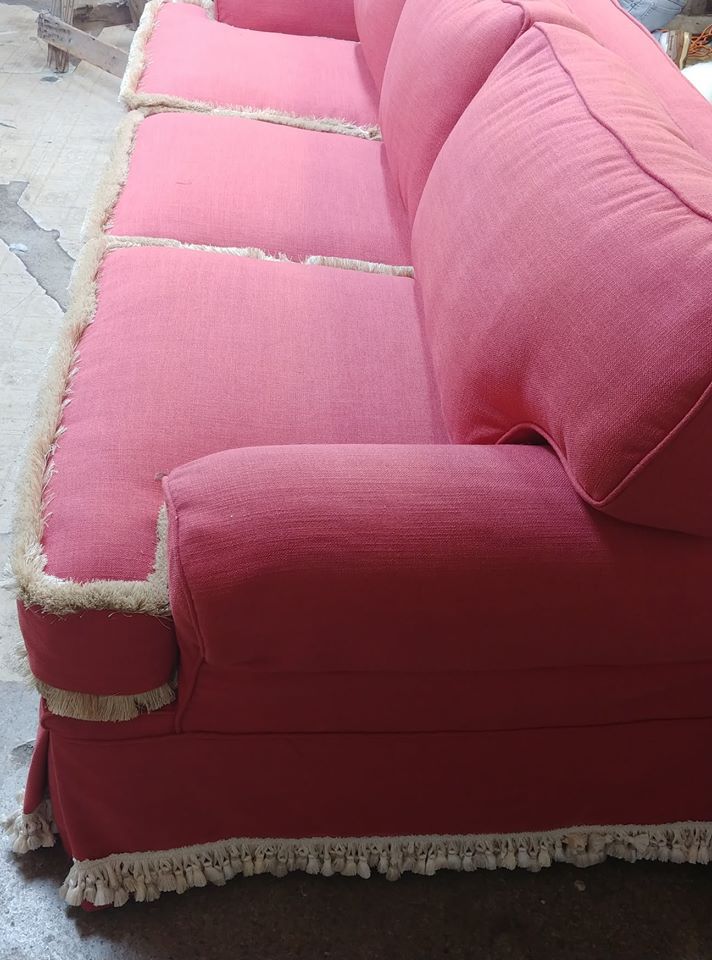 Side View of A Pink Sofa — Pompano Beach, FL — Anthony Interiors