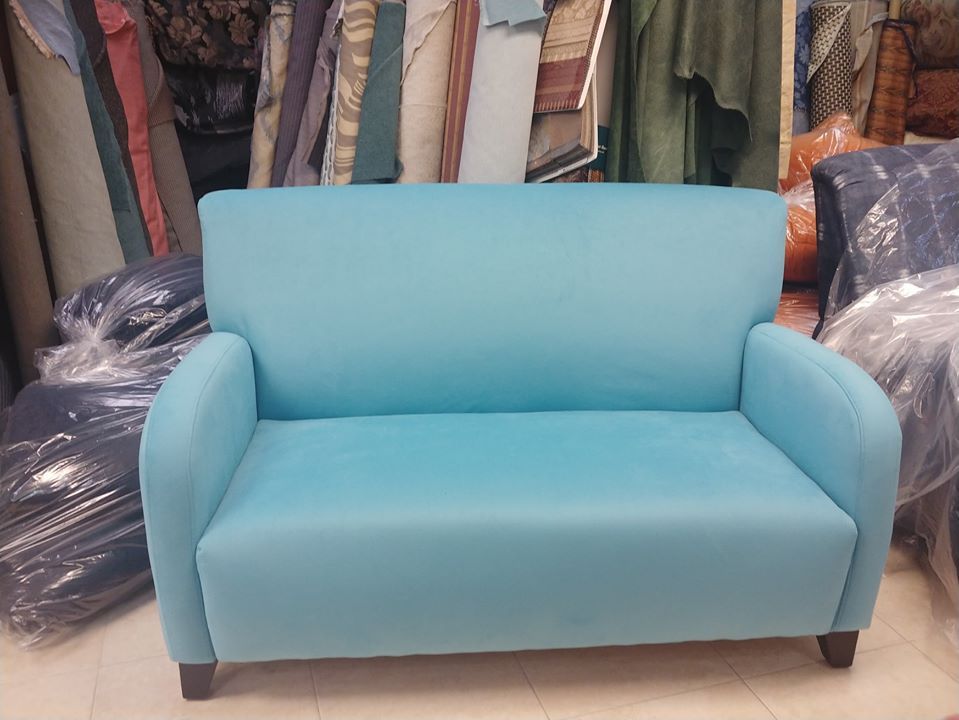 Plain Blue Sofa — Pompano Beach, FL — Anthony Interiors
