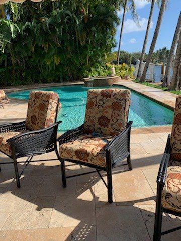 Floral Patio Cushions Set — Pompano Beach, FL — Anthony Interiors