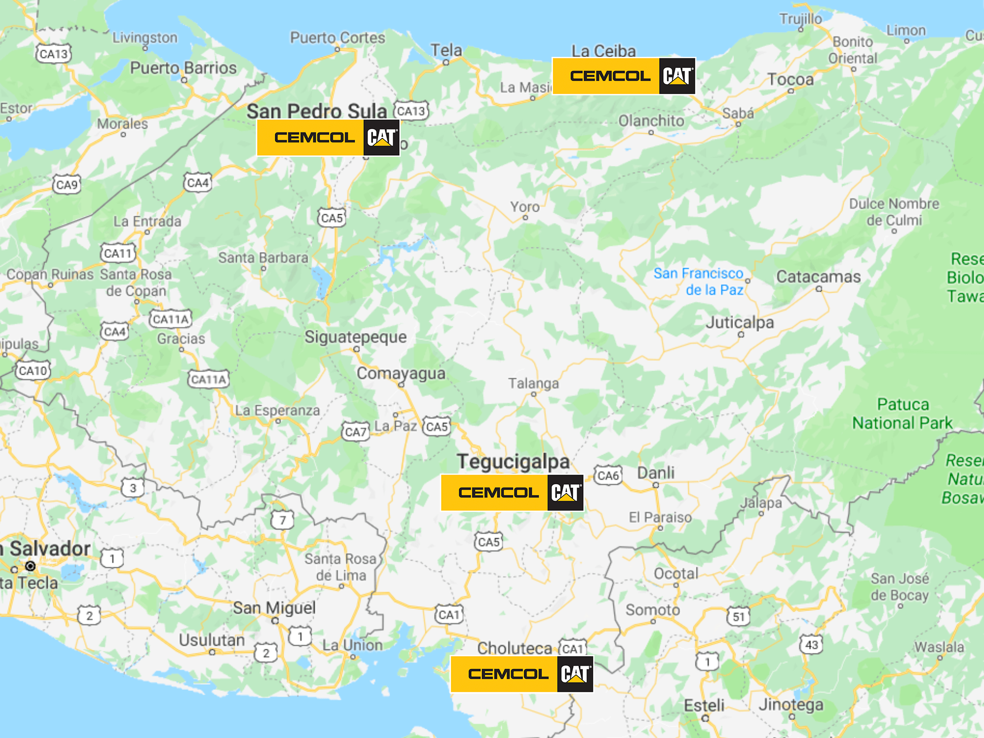 Sucursales CEMCOL CAT