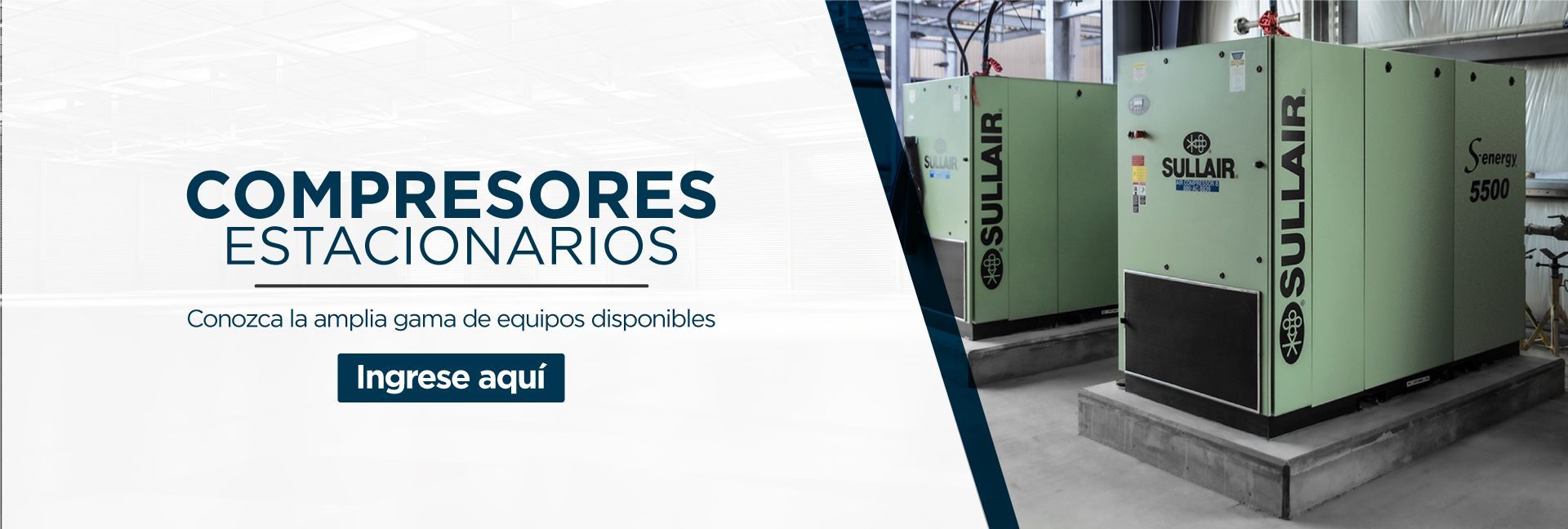 Compresores Estacionarios de Tornillo Lubricado Sullair - Ainsa Colombia