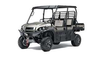 A kawasaki mule is shown on a white background.