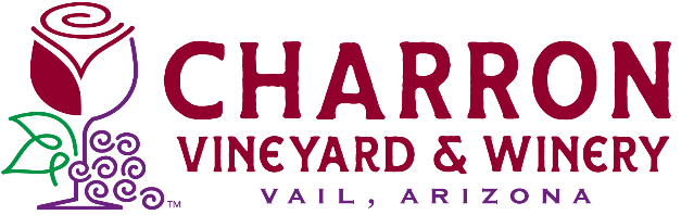 The logo for charron vineyard and winery in vail , arizona