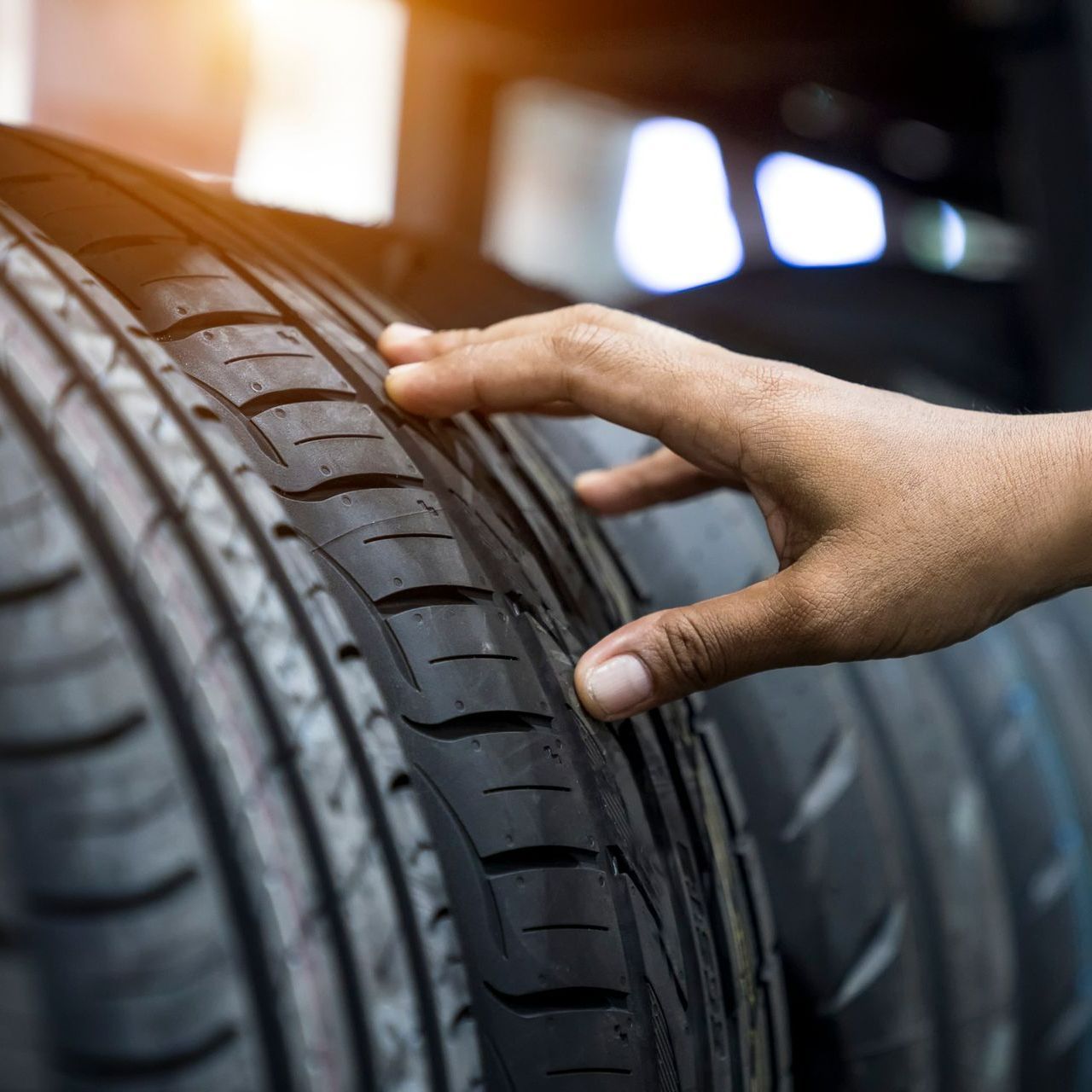 Checking Tires - Des Moines, IA - Town & Country Service Center