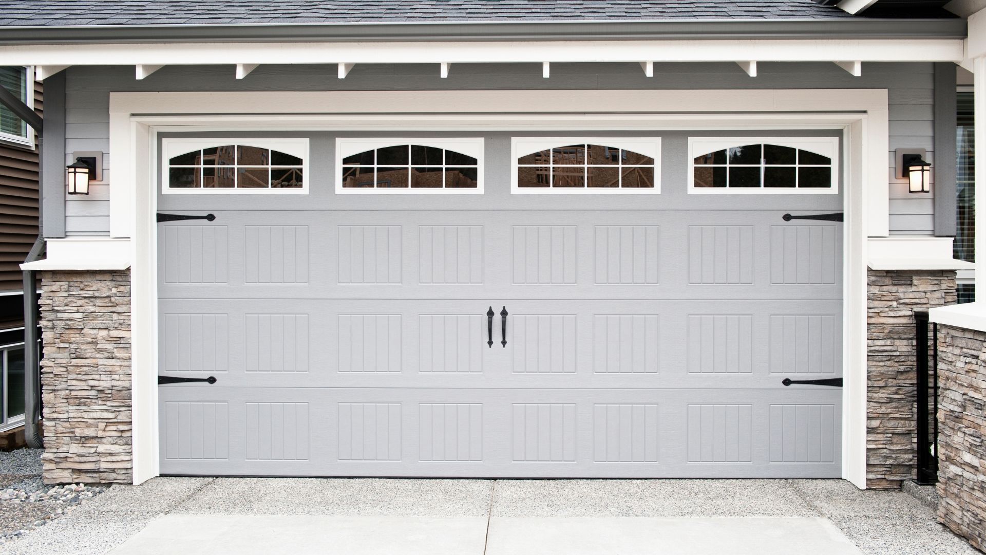 Newly installed garage door