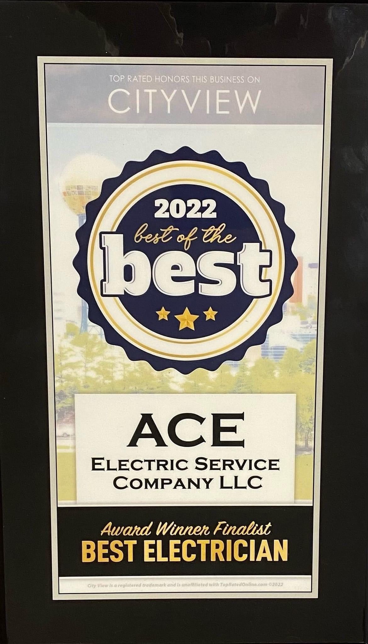 City View Award — Knoxville, TN — Ace Electric Service