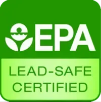 EPA Lead-Safe Certified green logo with white EPA letters and leaf symbol