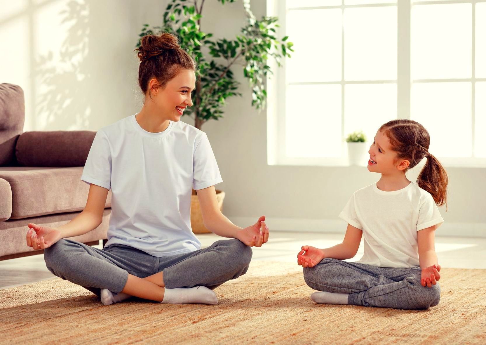 The young woman and her child are discussing their lived values