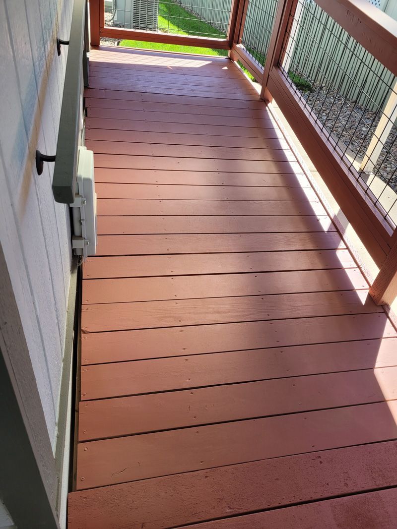 Newly Painted Deck — Springfield, OR — Hartung Coatings LLC