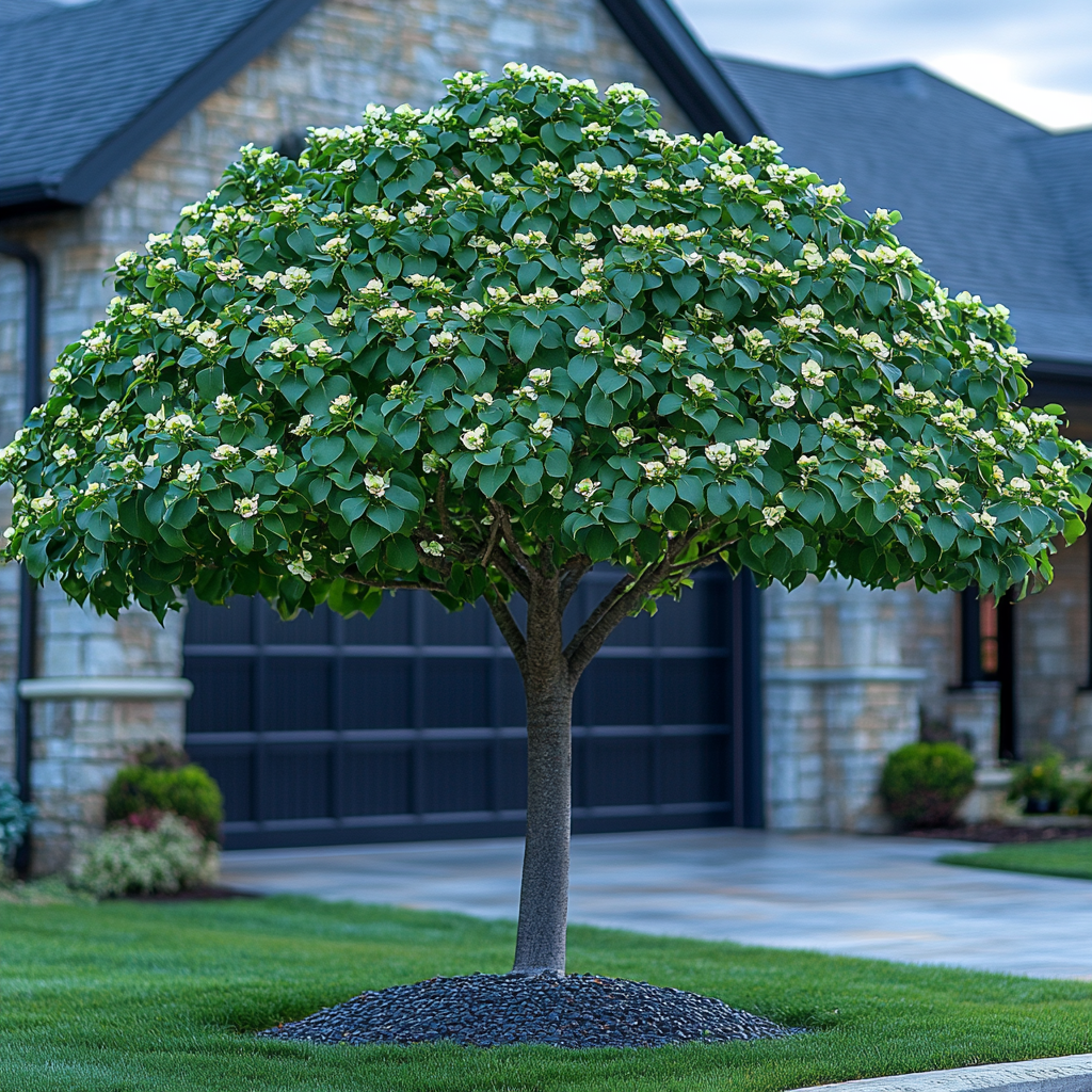 Japanese maple pruned by essential tree service
