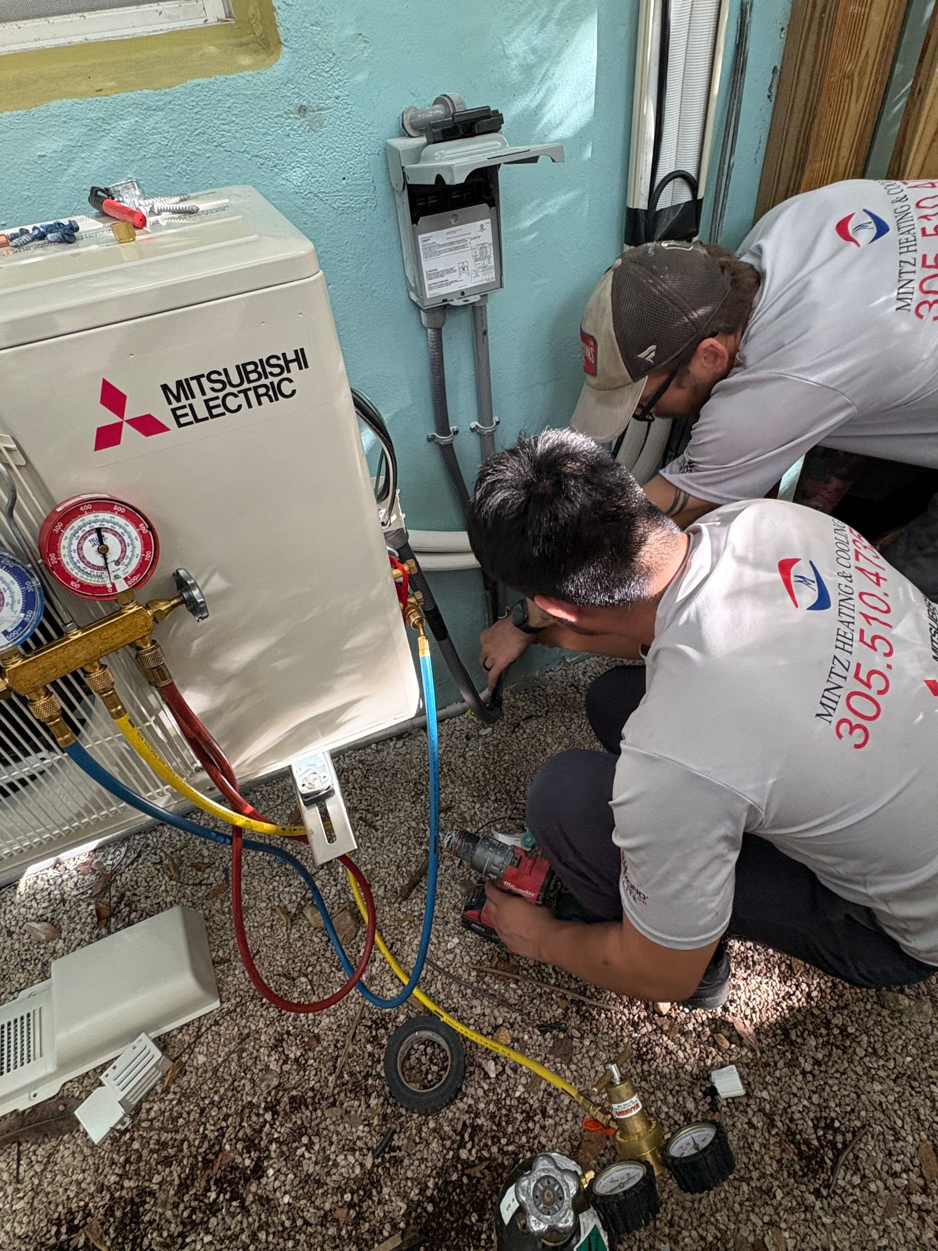 Inside Fort Lauderdale warehouse cooled by Mitsubishi mini split system from Mintz Heating & Cooling