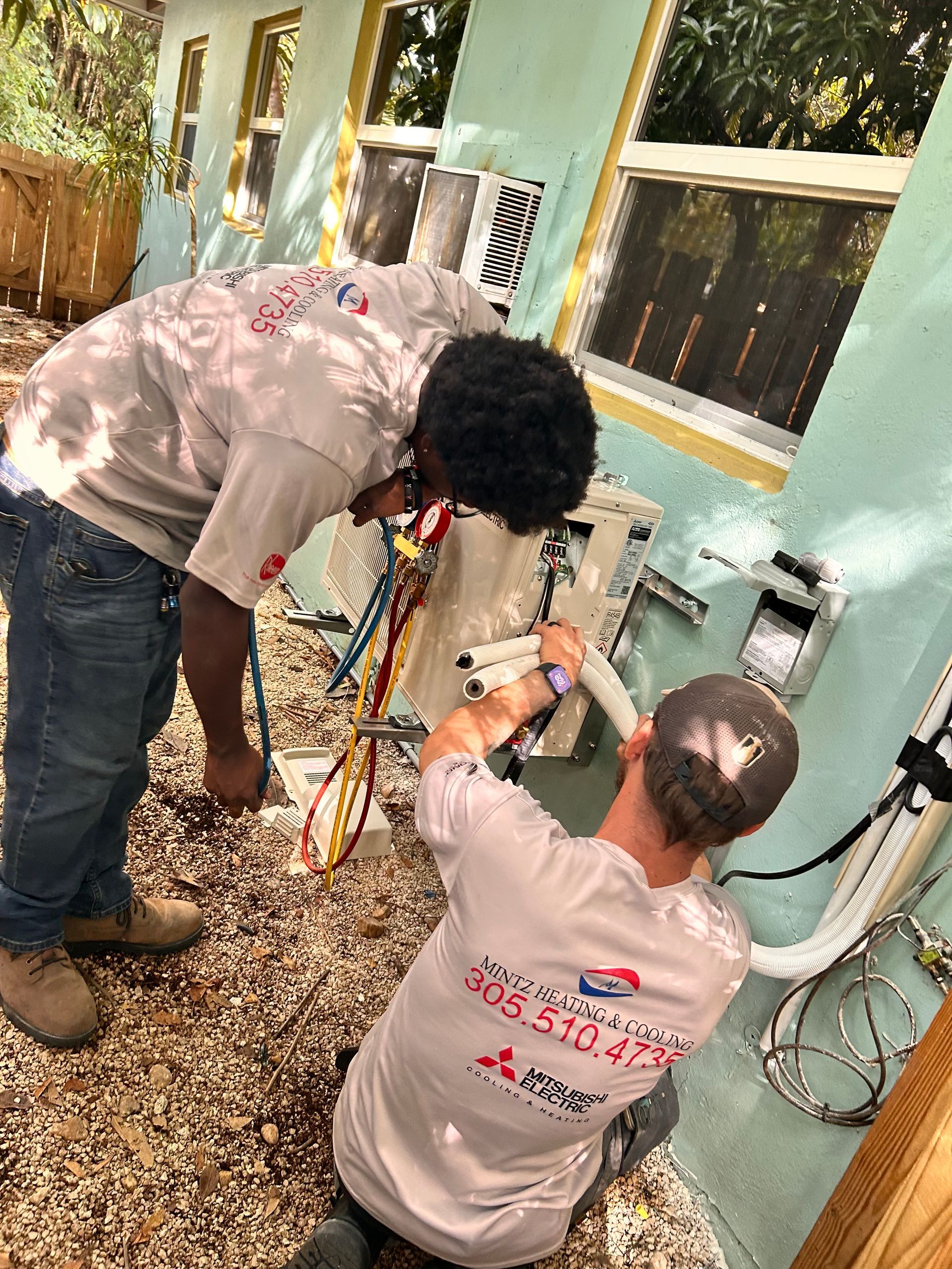Custom Mini Split Installation with a Floor-Mounted Unit in Fort Lauderdale